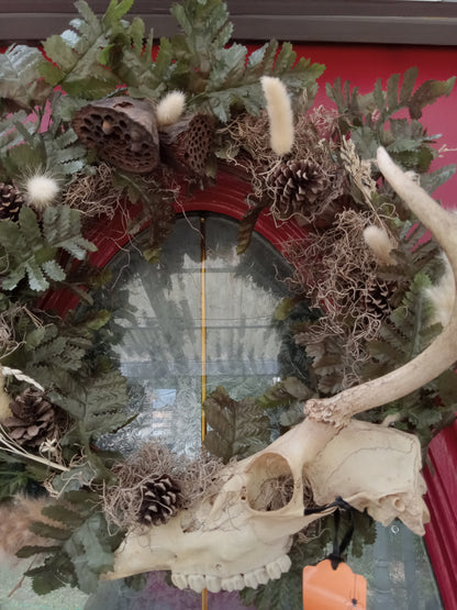 Buck Skull Wreath