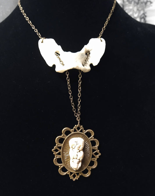 Fused Deer Molar Necklace